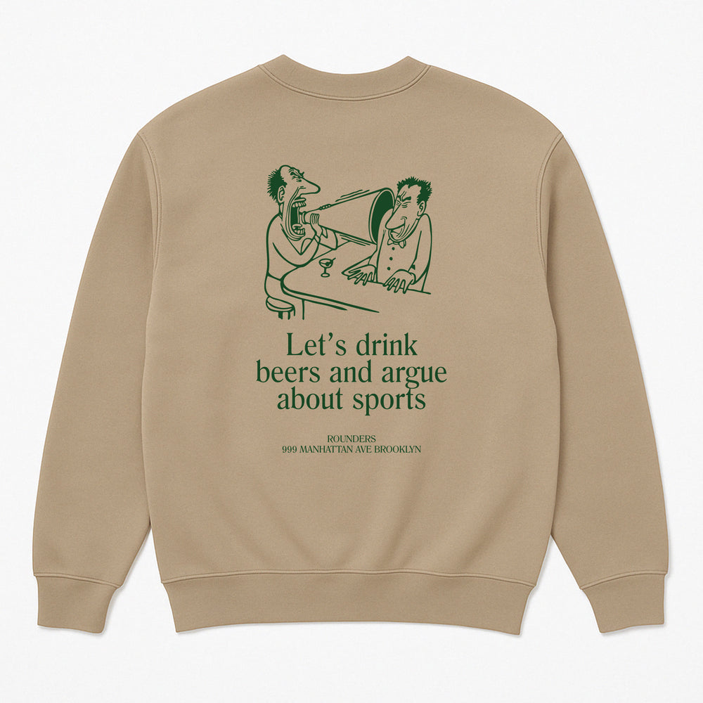 Let's Drink Beers Crewneck Sweatshirt - Let's Drink Beers Crewneck Sweatshirt